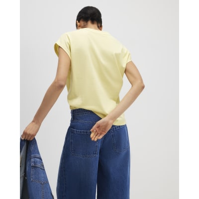 Yellow Grown On Sleeve T-Shirt