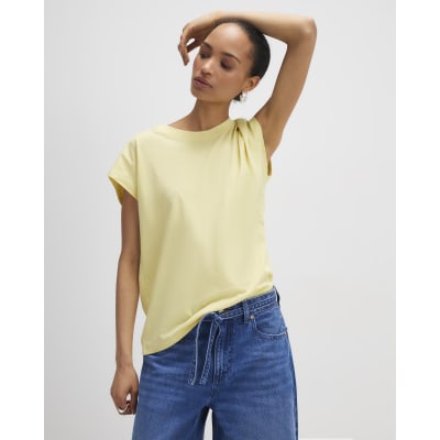 Yellow Grown On Sleeve T-Shirt