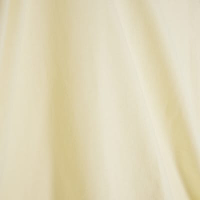 Yellow Short Sleeve Drape Side T-shirt