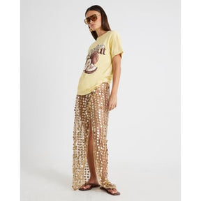 Yellow Short Sleeve Fresh Coconut T-shirt