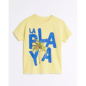 Yellow Short Sleeve La Playa Palm T-shirt