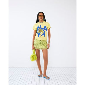 Yellow Short Sleeve La Playa Palm T-shirt