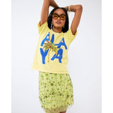 Yellow Short Sleeve La Playa Palm T-shirt