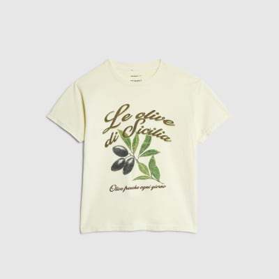 Yellow Short Sleeve Olive Baby T-shirt