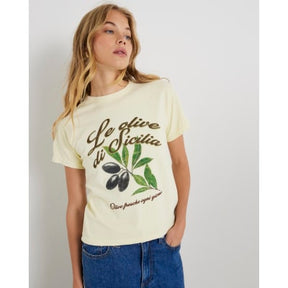 Yellow Short Sleeve Olive Baby T-shirt
