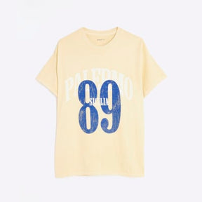 Yellow Short Sleeve Palermo 89 T-shirt