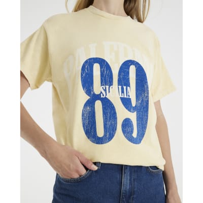 Yellow Short Sleeve Palermo 89 T-shirt