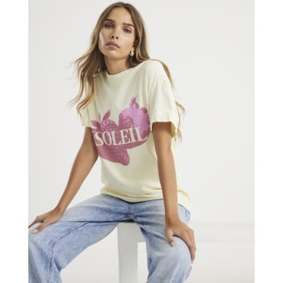 Yellow Soleil Strawberry T-Shirt