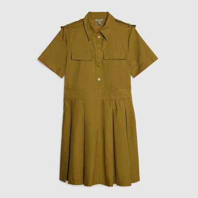 Yellow Utility Mini Dress