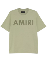 Amiri Logo Printed T-Shirt in Green