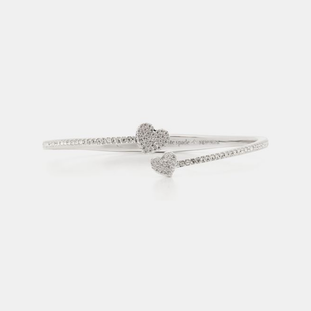 Yours Truly Pave Open Hinge Cuff