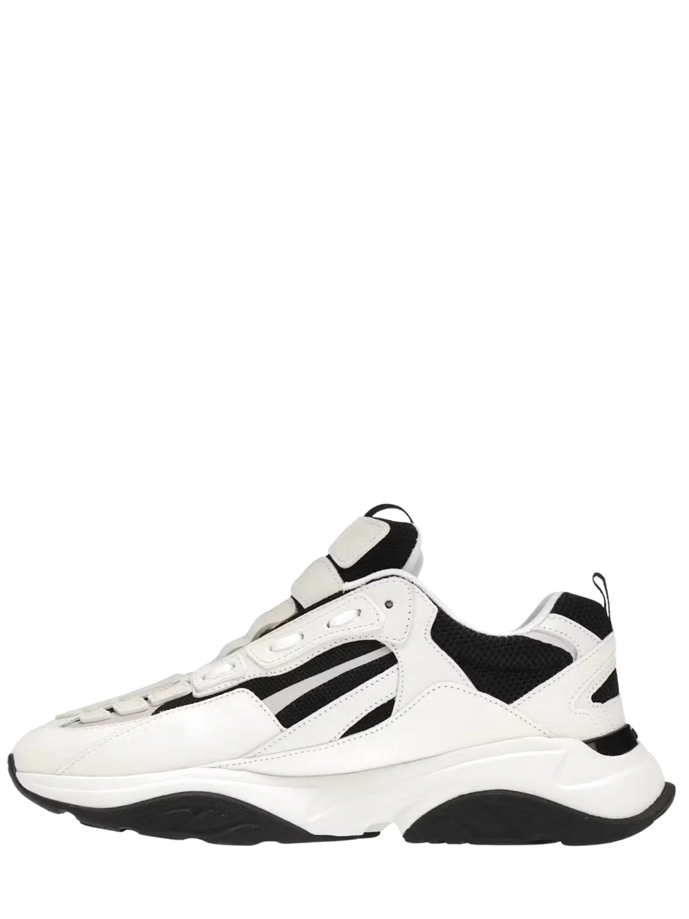 Amiri Multi Bone White and Black Trainers