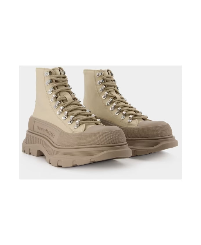 Platform Sneakers - Tread Slick - Brown - Canvas