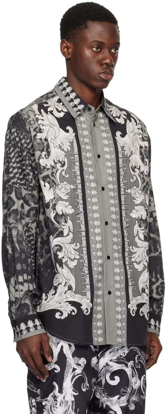 Black & Gray Animalier Shirt