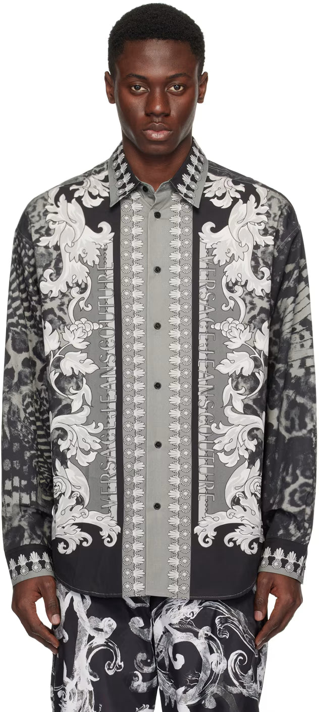Black & Gray Animalier Shirt