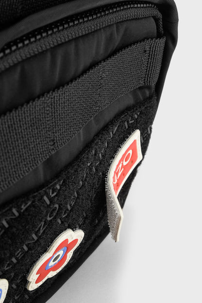Women's black one-shoulder backpack