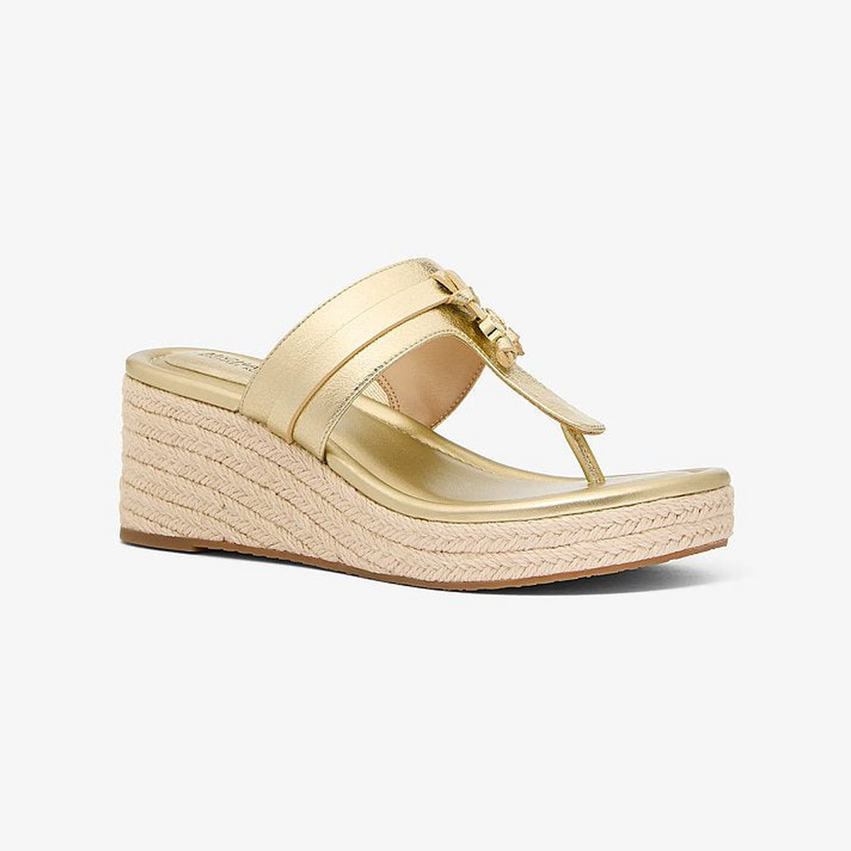 Zoe Metallic Wedge Sandal