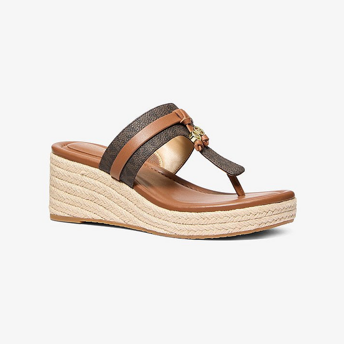 Zoe Signature Logo Wedge Sandal