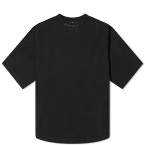 Palm Angels Palm Angels FW22 Mock Neck Tee - Glitter Black - Size: XXS T-Shirts | Shop From The Mirage