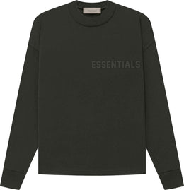 Essentials Off Black Long Sleeve T-Shirt