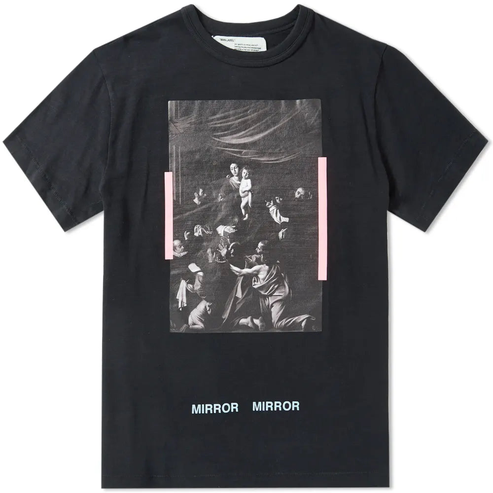 Off White Off White Pink Caravaggio Tee - Size: XXS T-Shirts | Shop From The Mirage