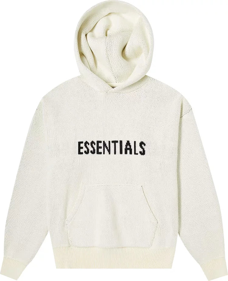 Essential Essentials Knit Pullover Hoodie Buttercream - Size: XS Hoodies | Shop From The Mirage
