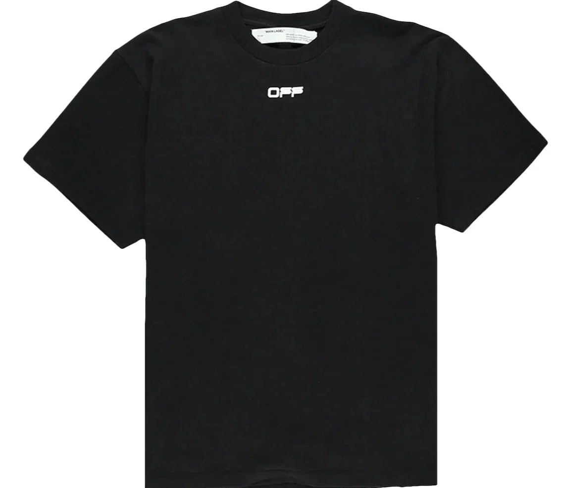 Off White Airport Tape Slim Fit Tee - Size: S T-Shirts | Shop From The Mirage