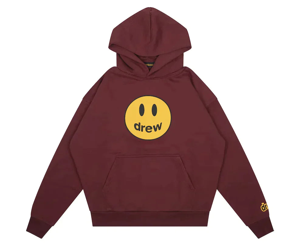 Drew Drew Burgundy Mascot Hoodie - Size: XS Hoodies | Shop From The Mirage