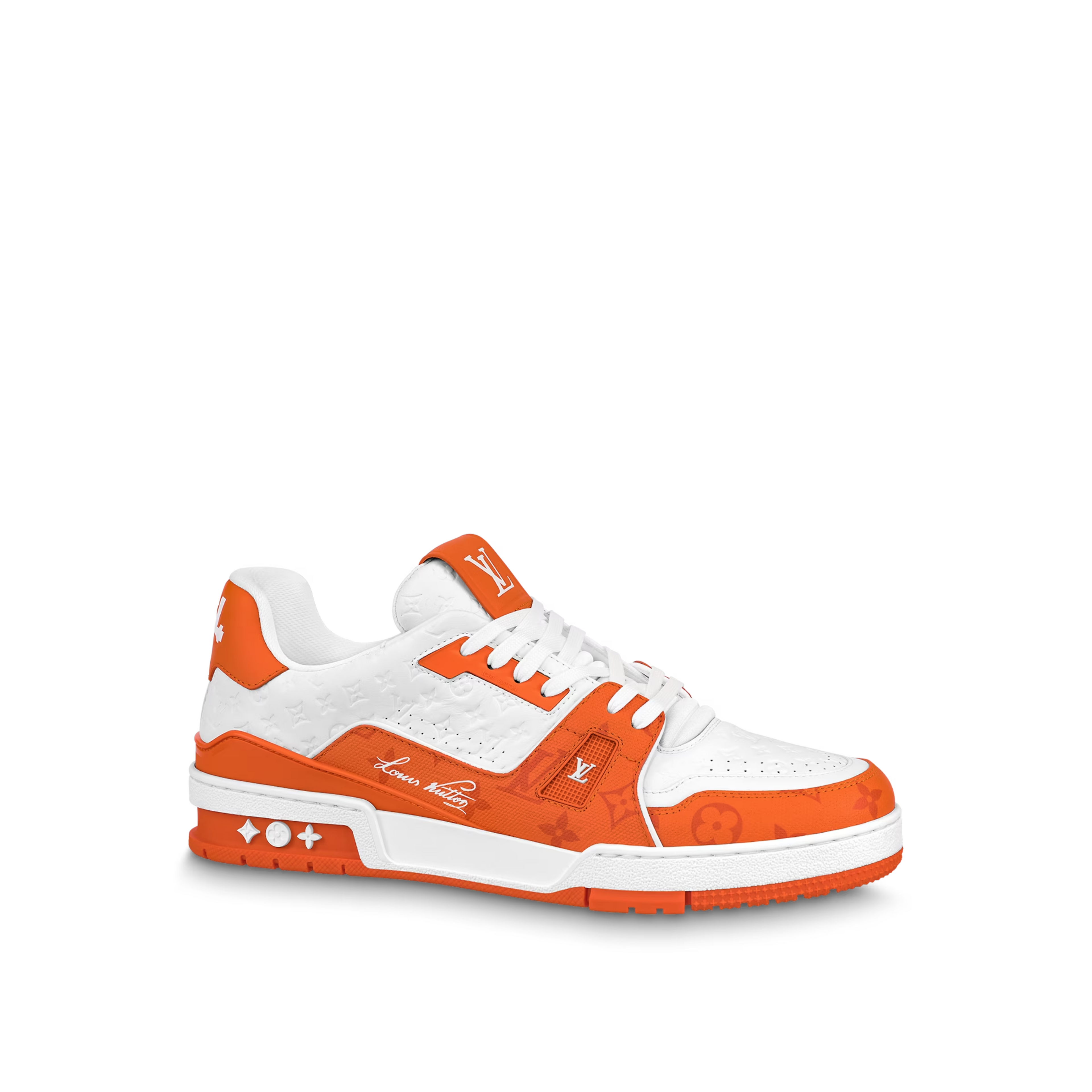 Louis Vuitton LV Trainer Sneaker "ORANGE" - Size: UK 8 Sneakers | Shop From The Mirage