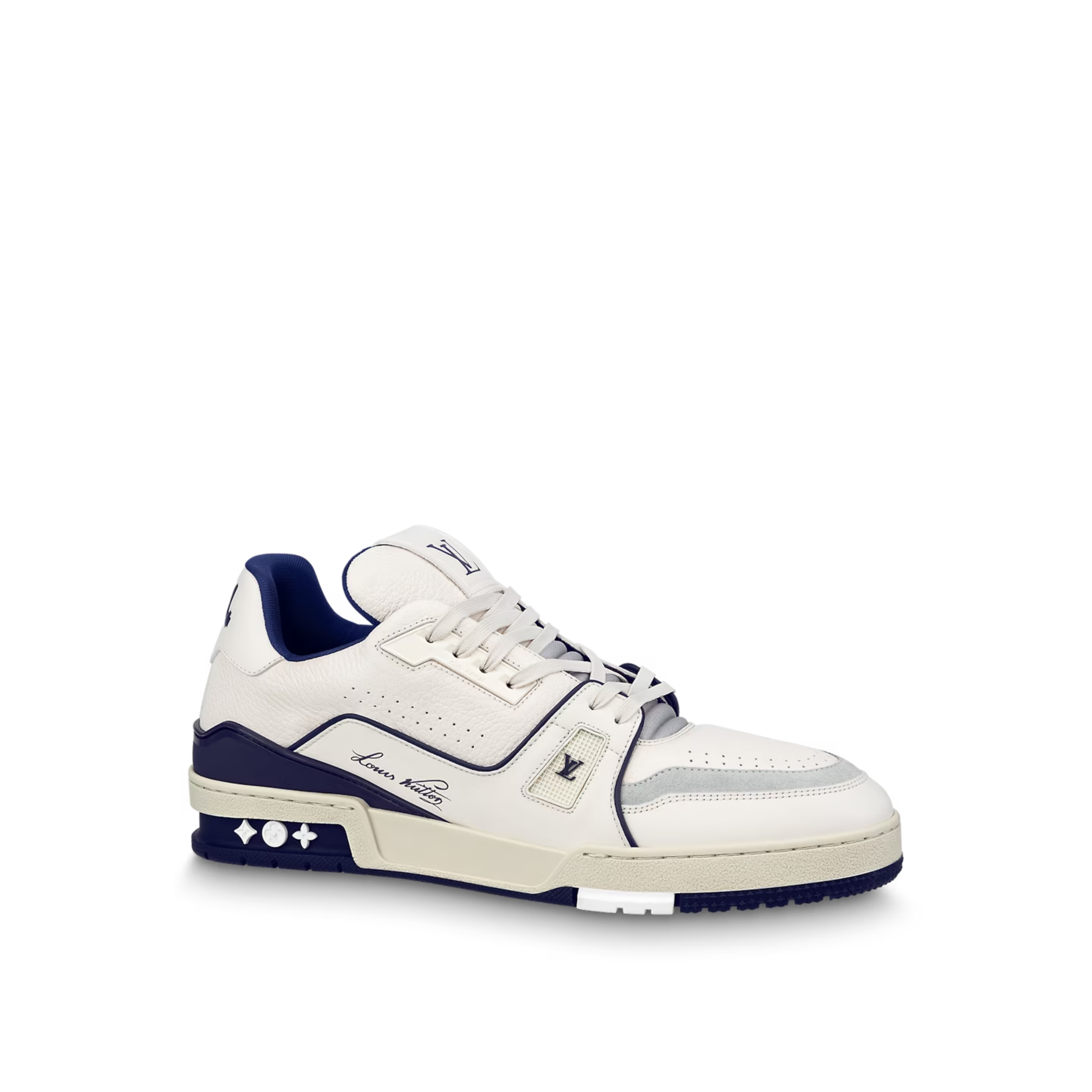 Louis Vuitton LV Trainer Sneaker "MARINE" - Size: UK 8 Sneakers | Shop From The Mirage
