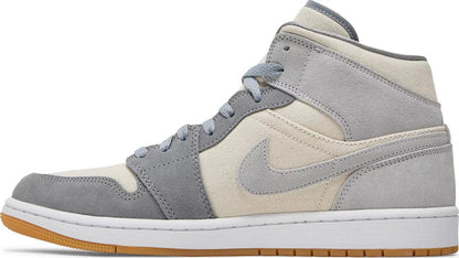 Nike AIR JORDAN 1 MID SE "COCONUT MILK PARTICLE GREY" - Size: UK 7 Sneakers | Shop From The Mirage
