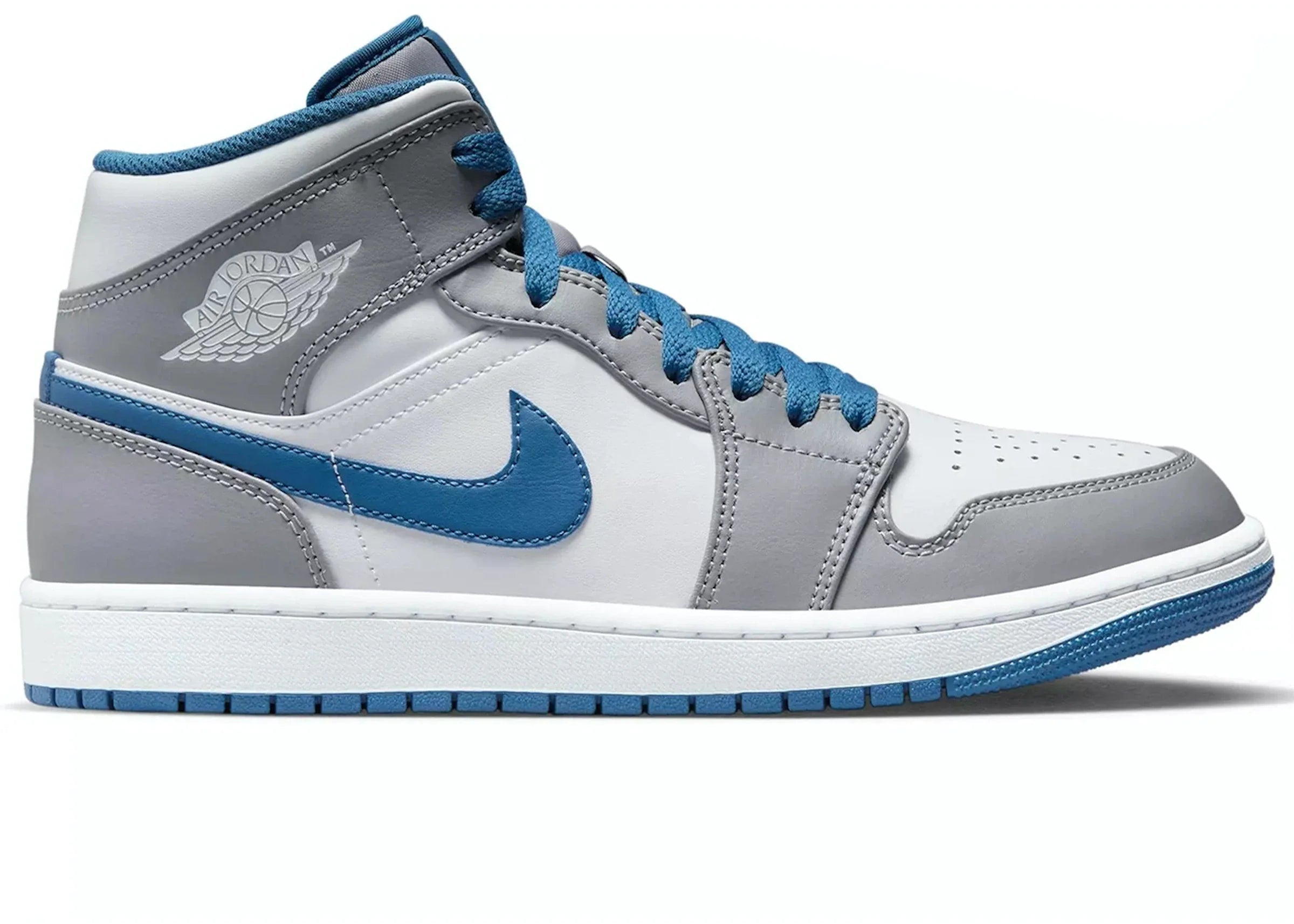 Nike AIR JORDAN 1 MID "TRUE BLUE" - Size: UK 5 Sneakers | Shop From The Mirage
