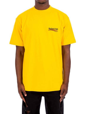 Balenciaga Balenciaga Embroidered Campaign Tee - Yellow - Size: XXS T-Shirts | Shop From The Mirage