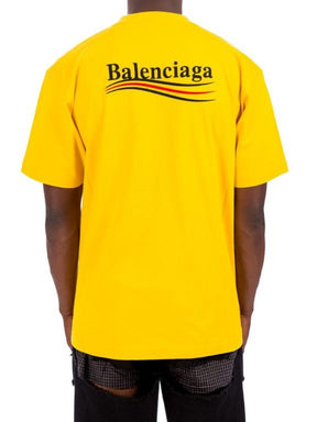 Balenciaga Balenciaga Embroidered Campaign Tee - Yellow - Size: XXS T-Shirts | Shop From The Mirage