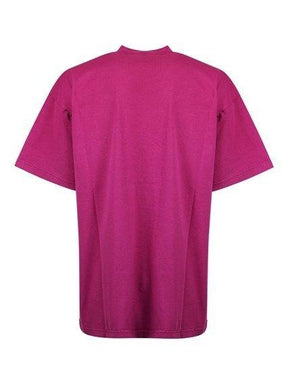 Balenciaga Balenciaga SS22 Logo Embroidered Jersey Tee - Pink/Purple - Size: S T-Shirts | Shop From The Mirage