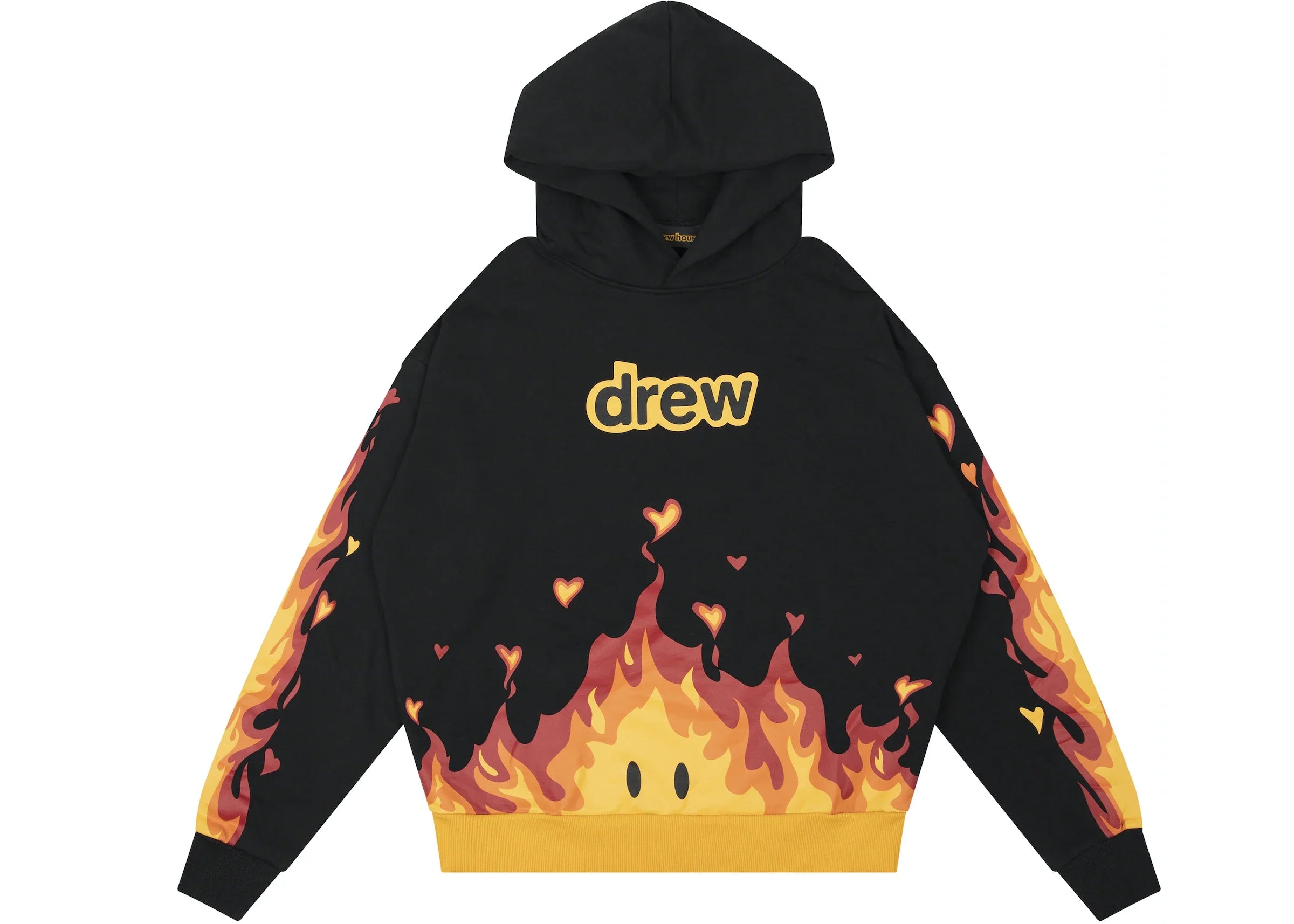 Drew Drew Fire Hoodie Black - Size: XS Hoodies | Shop From The Mirage