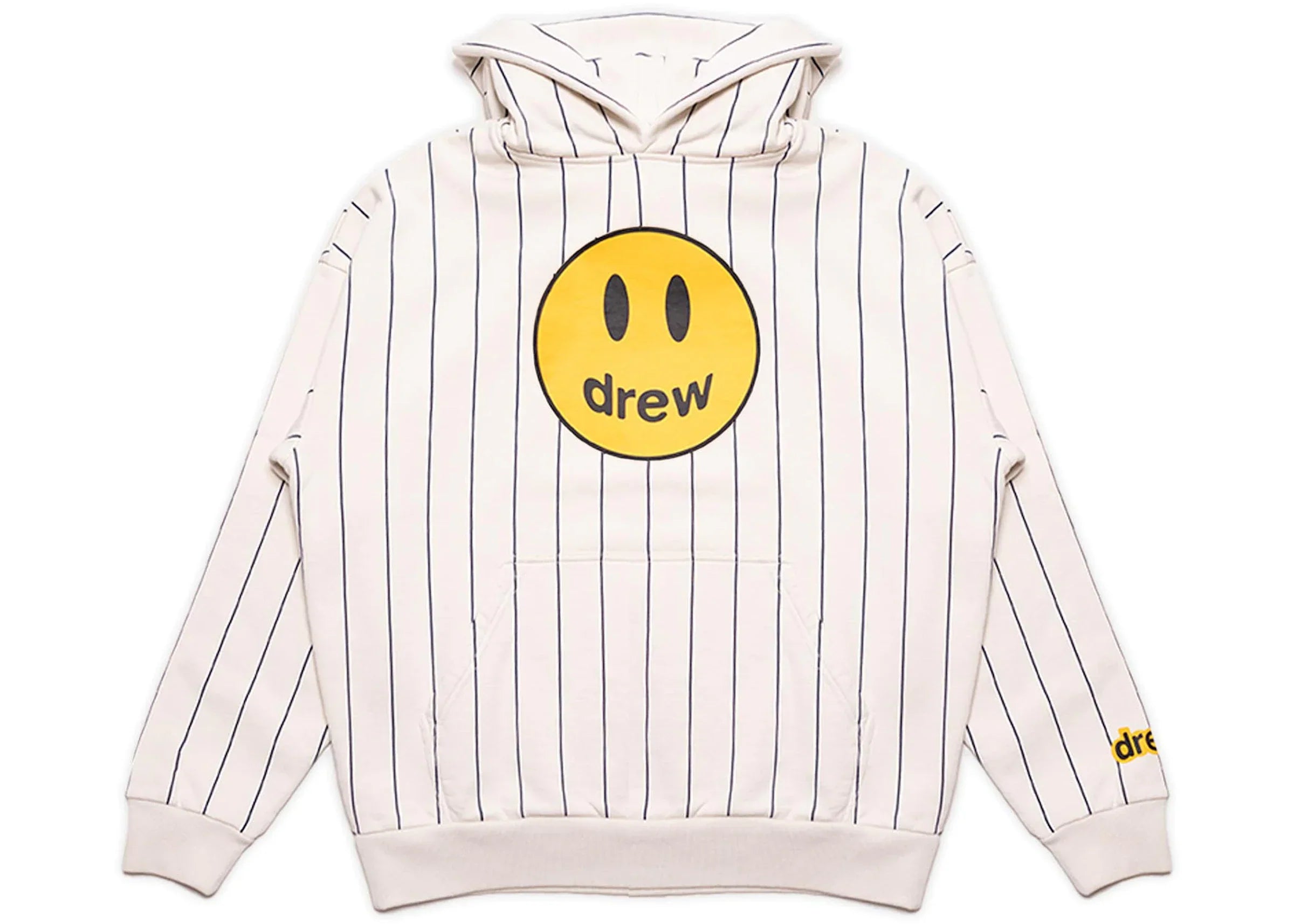 Drew Drew Navy Pinstriped Hoodie - Size: XS Hoodies | Shop From The Mirage