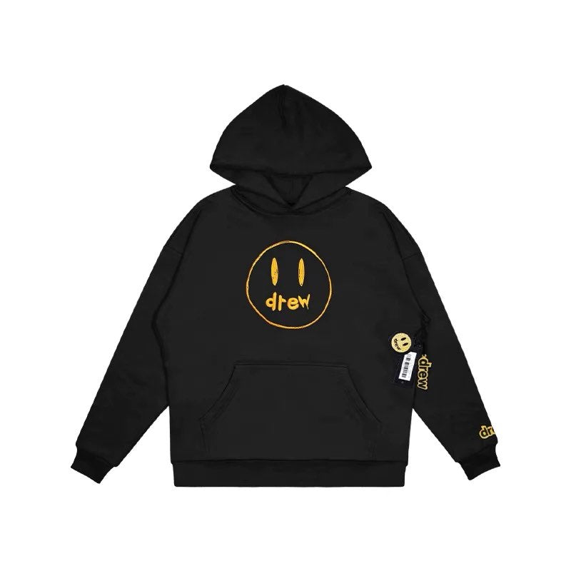 Drew Drew SSENSE Exclusive Painted Mascot Hoodie BlacK - Size: XS Hoodies | Shop From The Mirage