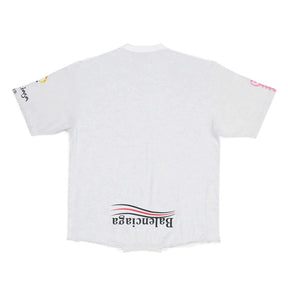 Balenciaga Balenciaga Upside Down Mixed Jersey Tee - Size: S T-Shirts | Shop From The Mirage