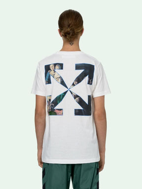Off White Off White Caravaggio Painting Slim Tee - White - Size: XXS T-Shirts | Shop From The Mirage