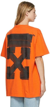 Off White Off White FW21 Jumbo Marker Arrow Tee - Orange - Size: S T-Shirts | Shop From The Mirage