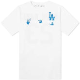 Off White Off White x MLB LA Dodgers Slim Tee - Size: S T-Shirts | Shop From The Mirage