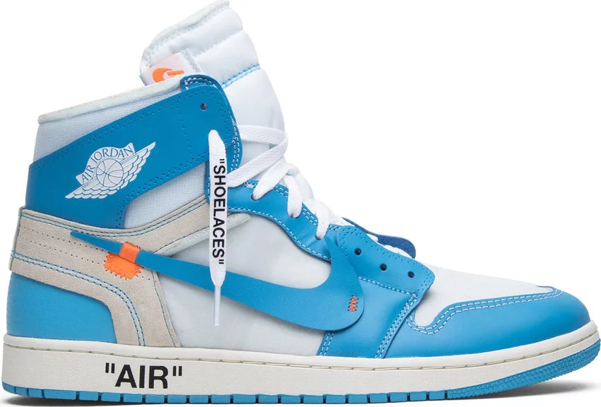 Nike NIKE OFF-WHITE X AIR JORDAN 1 RETRO HIGH OG "UNC" - Size: UK 7 Sneakers | Shop From The Mirage