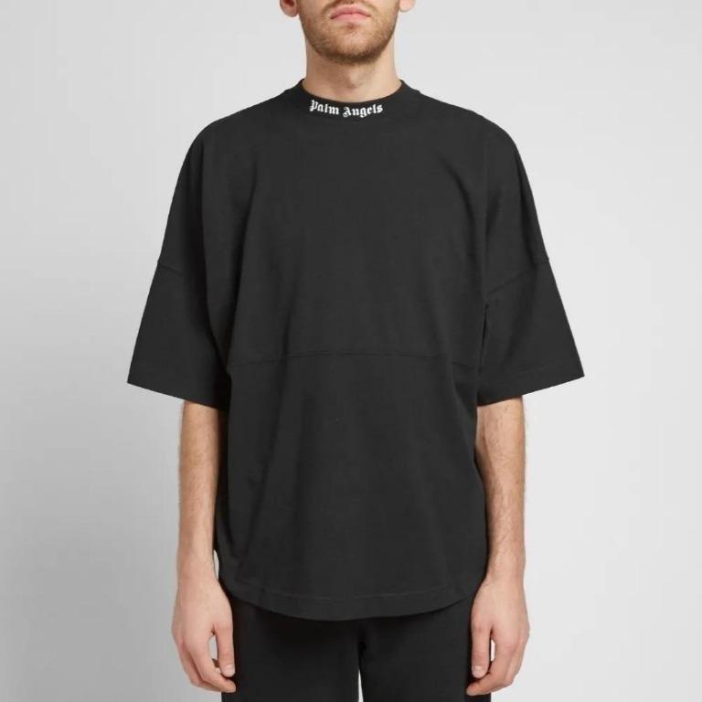 Palm Angels Palm Angels Mock Neck Tee - Black - Size: XXS T-Shirts | Shop From The Mirage