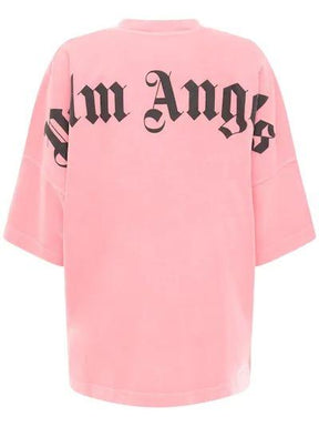 Palm Angels Palm Angels SS22 Mock Neck Tee - Blossom Pink - Size: XXS T-Shirts | Shop From The Mirage